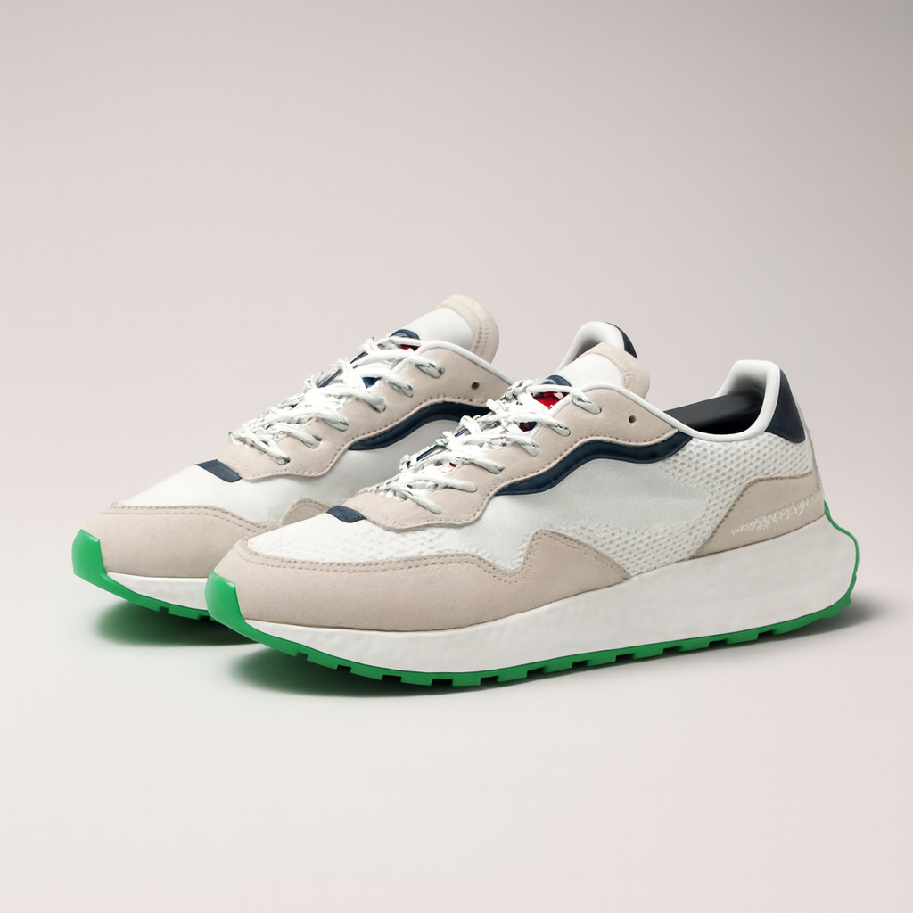 Tommy Hilfiger Men Sneakers EM0EM01259-WHITE-GREEN