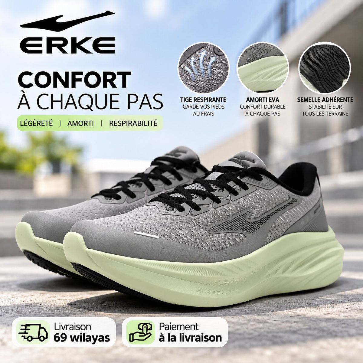 ERKE 11126103324-101 — baskets homme