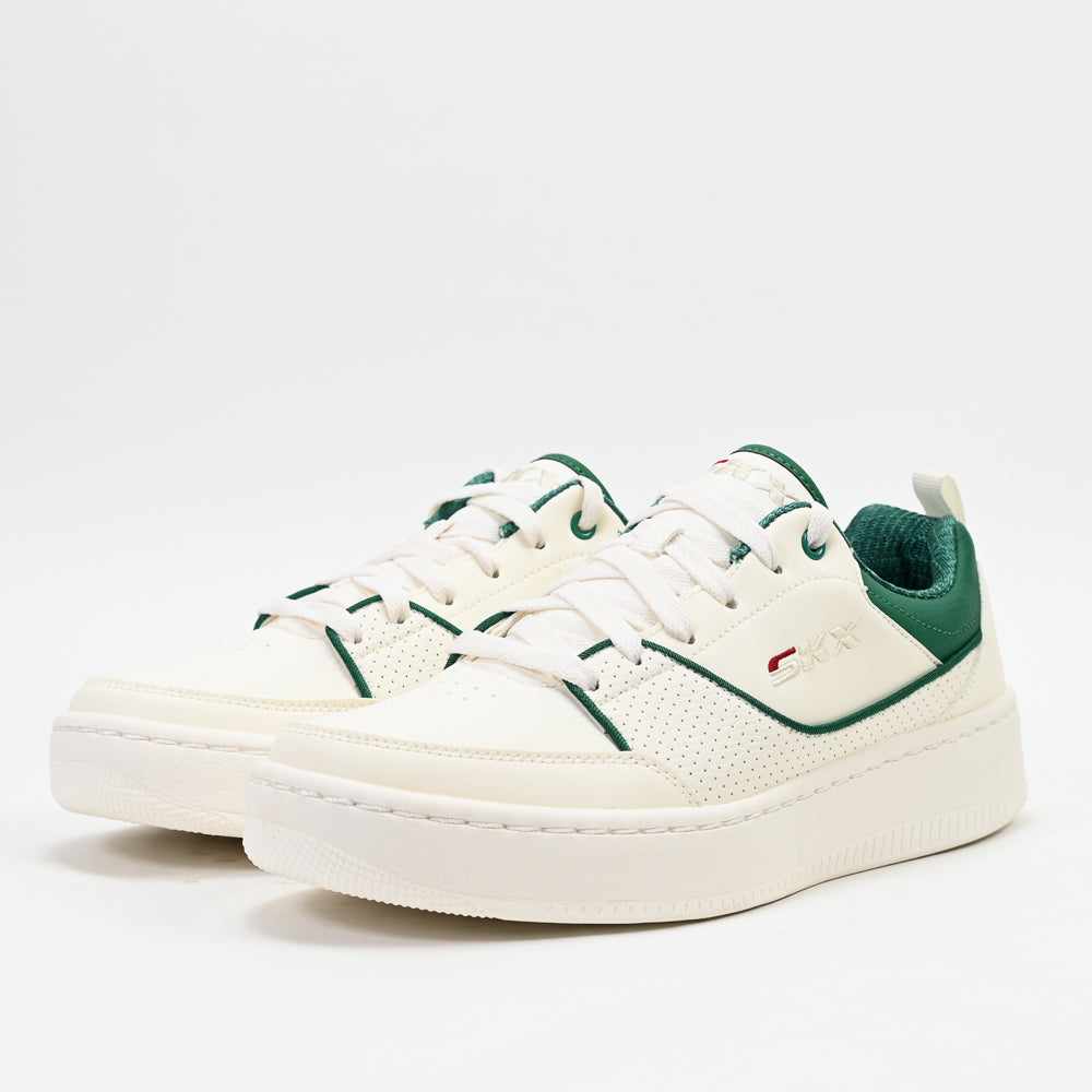 Skechers Sport Court 92 Ottoman — baskets homme blanc vert profil