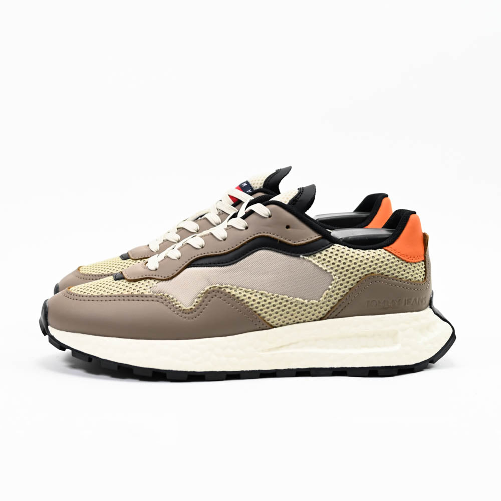 Tommy Hilfiger Men Sneakers EM0EM01259-BROWN-BEIGE