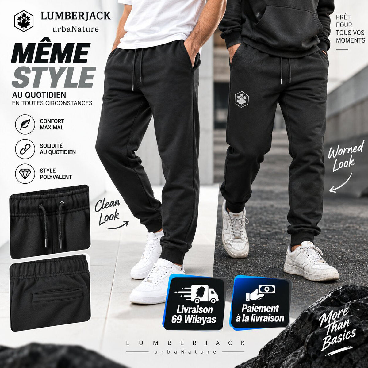 LUMBERJACK PANTALON JOGGING LBJ-00303-DGY