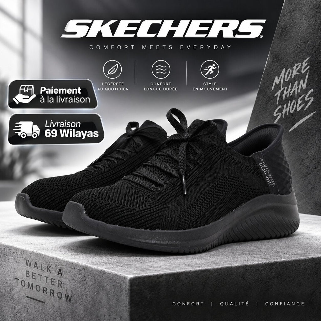 Skechers Ultra Flex 3.0 Brilliant Path — baskets femme noir
