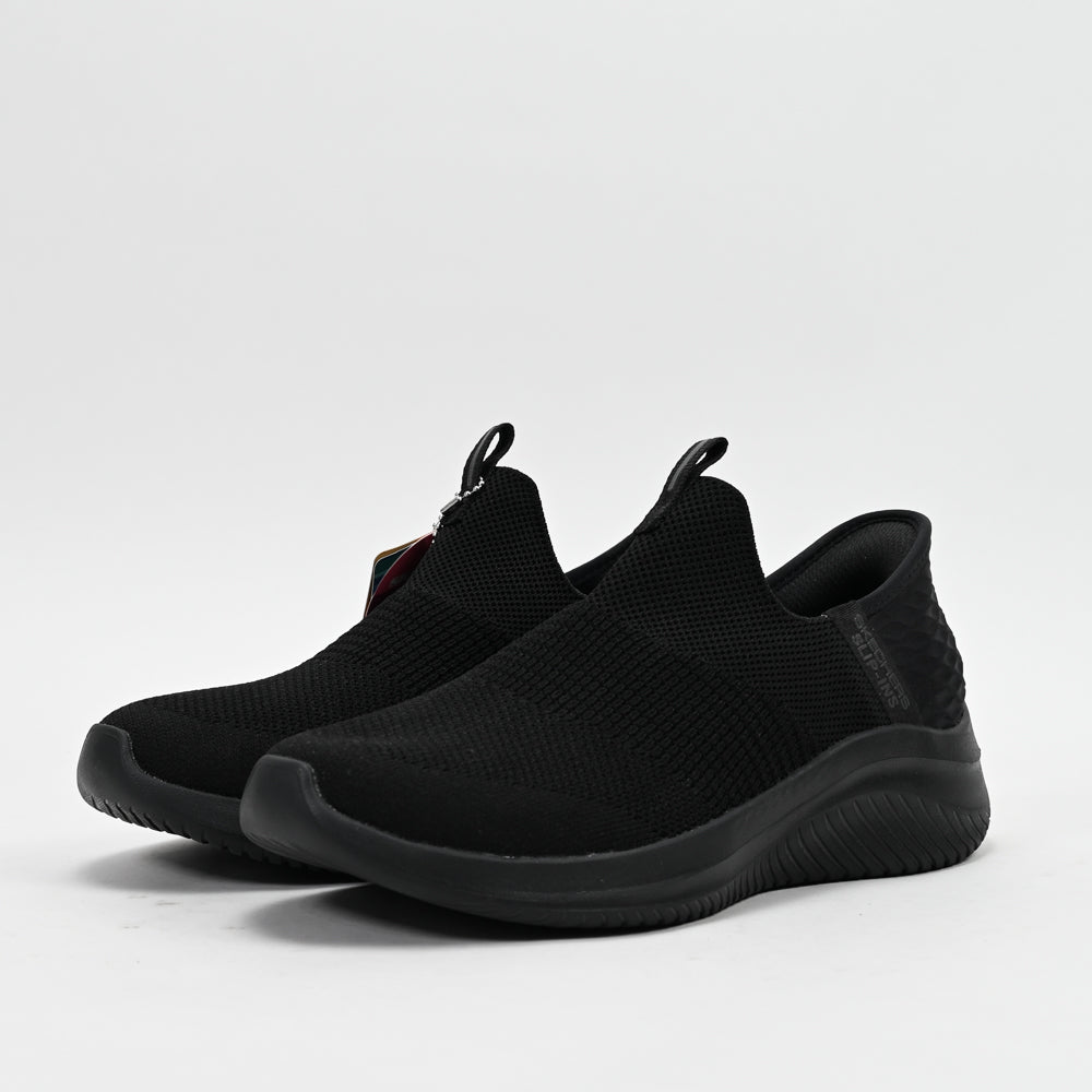 Skechers Ultra Flex 3.0 Cozy Streak — baskets femme noir vue arrière
