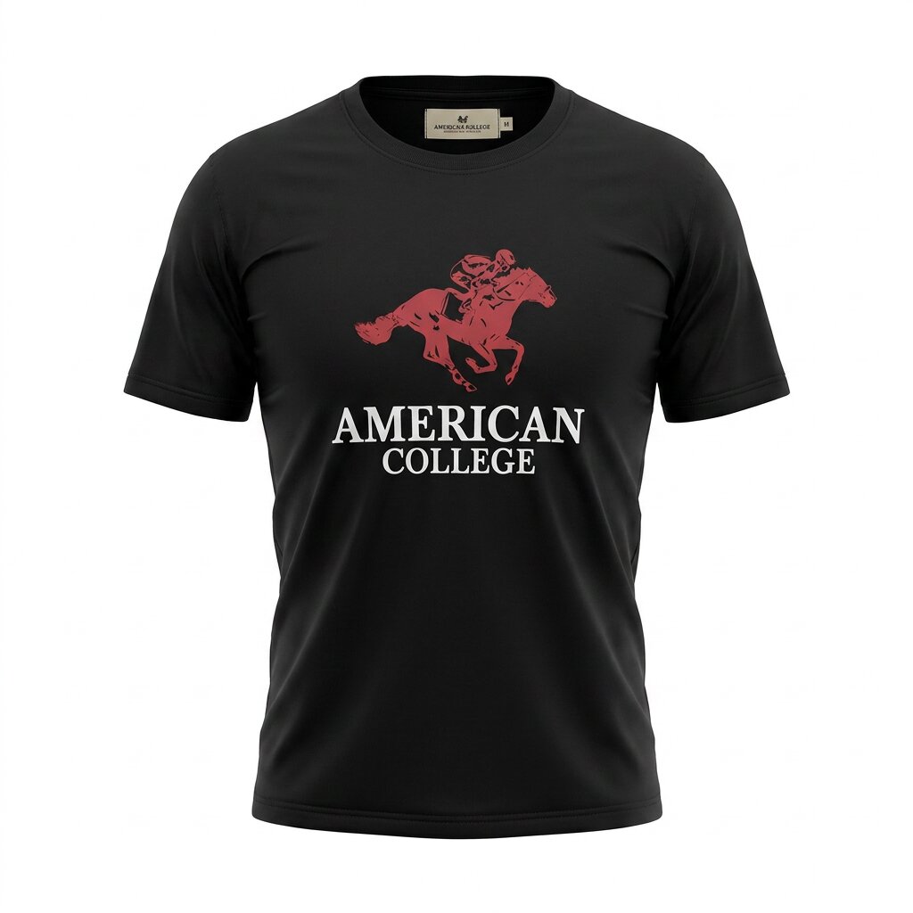 American College t-shirt pour Homme TS206103-BLACK-BORD