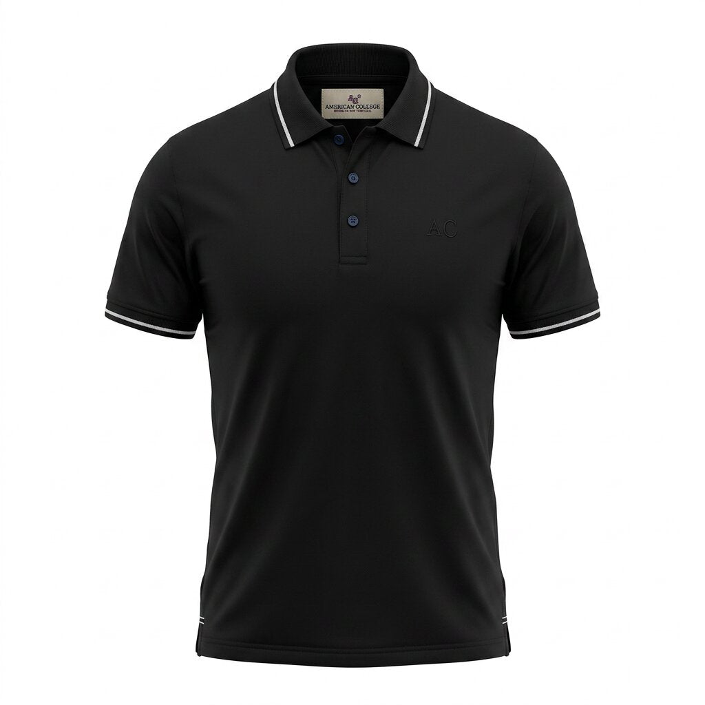 American College t-shirt pour Homme AC542-BLACK