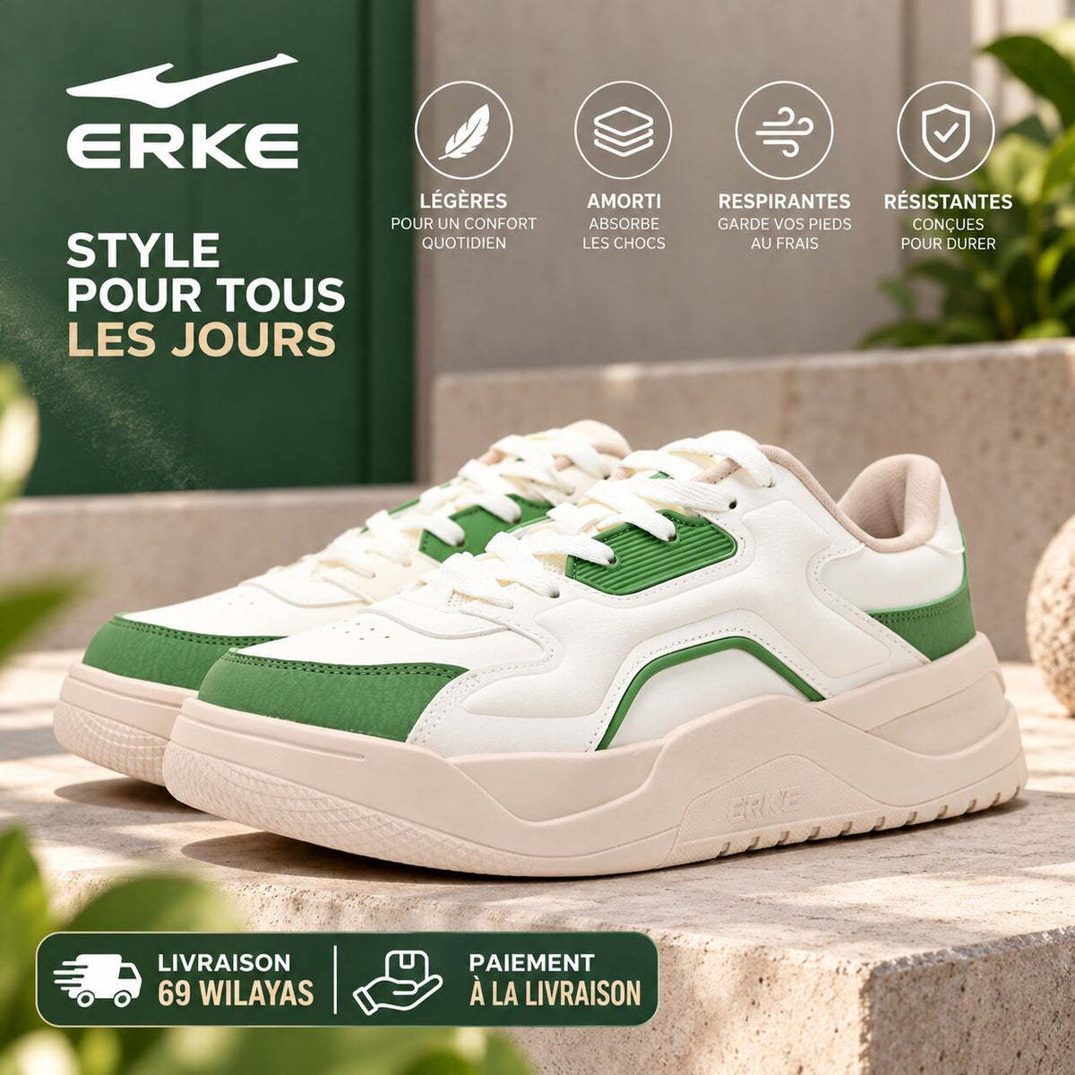 ERKE 11126101323-001 — baskets homme