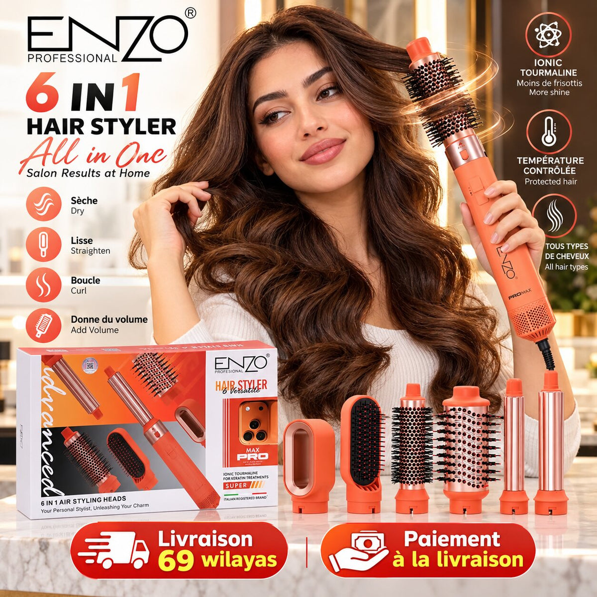 ENZO Max Pro Air Styler 6-in-1 EN-6602 — vue 6