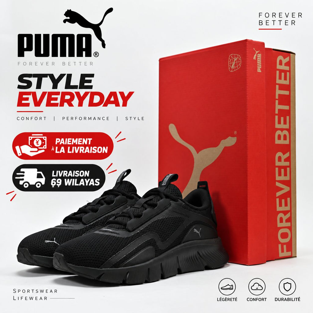 PUMA FlexFocus Lite — baskets running homme noir