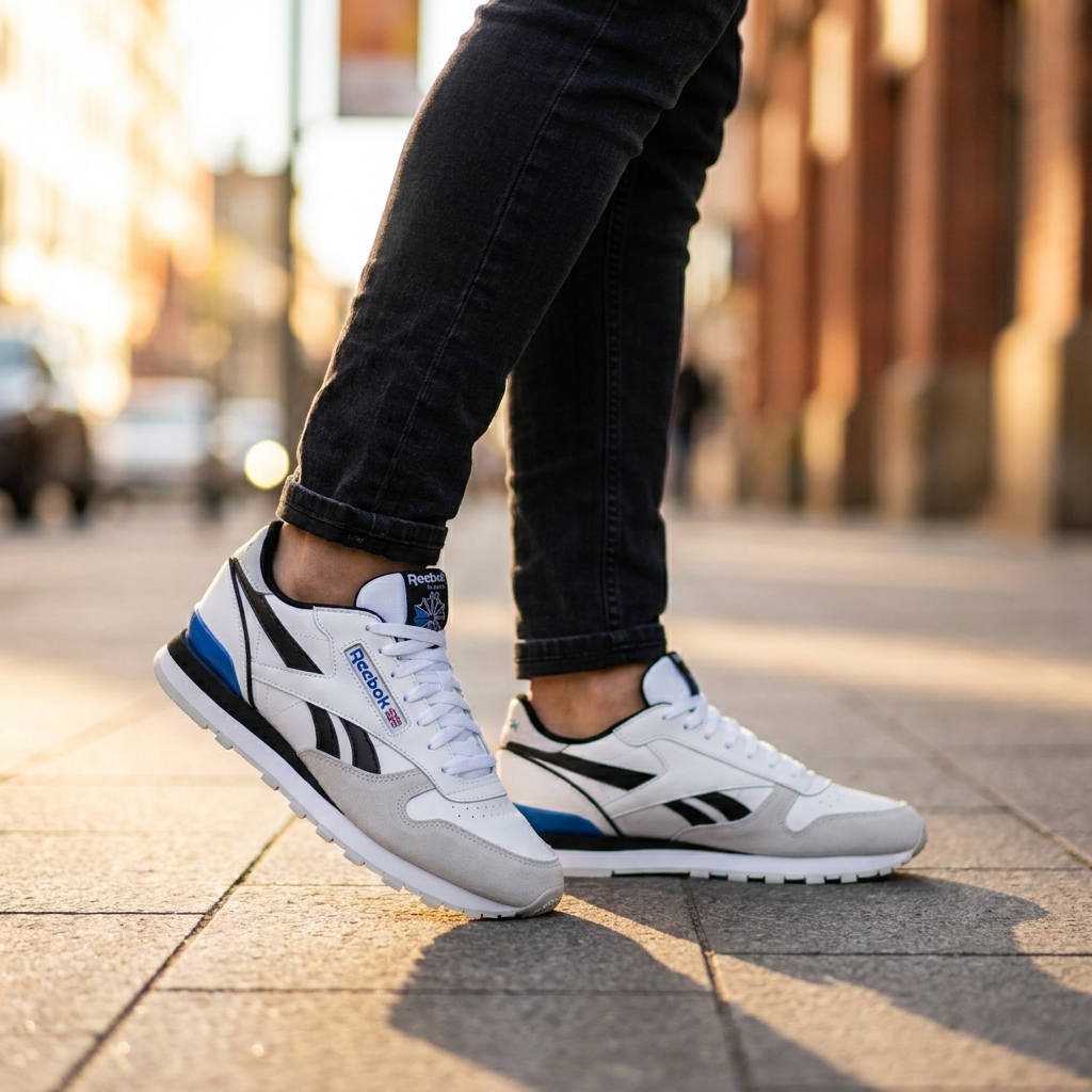 Reebok Classic Leather Clip — Baskets blanches
